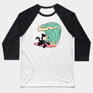 Big Wave Attack Felix the Cat Baseball T-Shirt